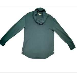 Jane and Delancey Teal Long Sleeve Cowl Neck Sweatshirt Sweater Size Medium
